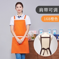 中山廠家直供廣告圍裙logo印字宣傳禮品定做防水簡約純色圍腰批發