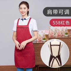 贛州廣告圍裙logo 廚房圍裙定做 咖啡店酒店服務員防污圍裙印刷