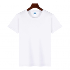 純色圓領短袖T恤定制印logo